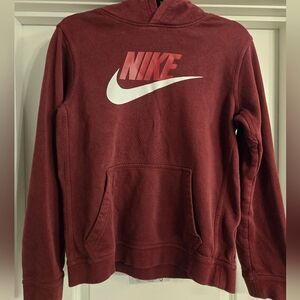 Nike Kids XL Maroon Hoodie Sweatshirt